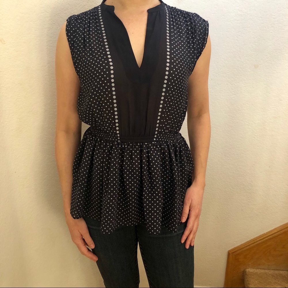 Sheer Ann Taylor Gathered Waist Too